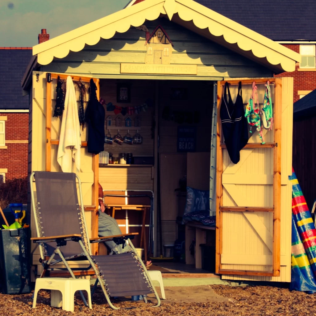 Organised garden shed