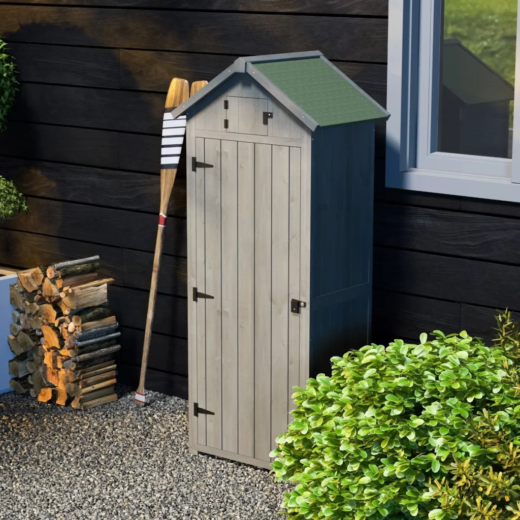 Outsunny Wooden Garden Shed