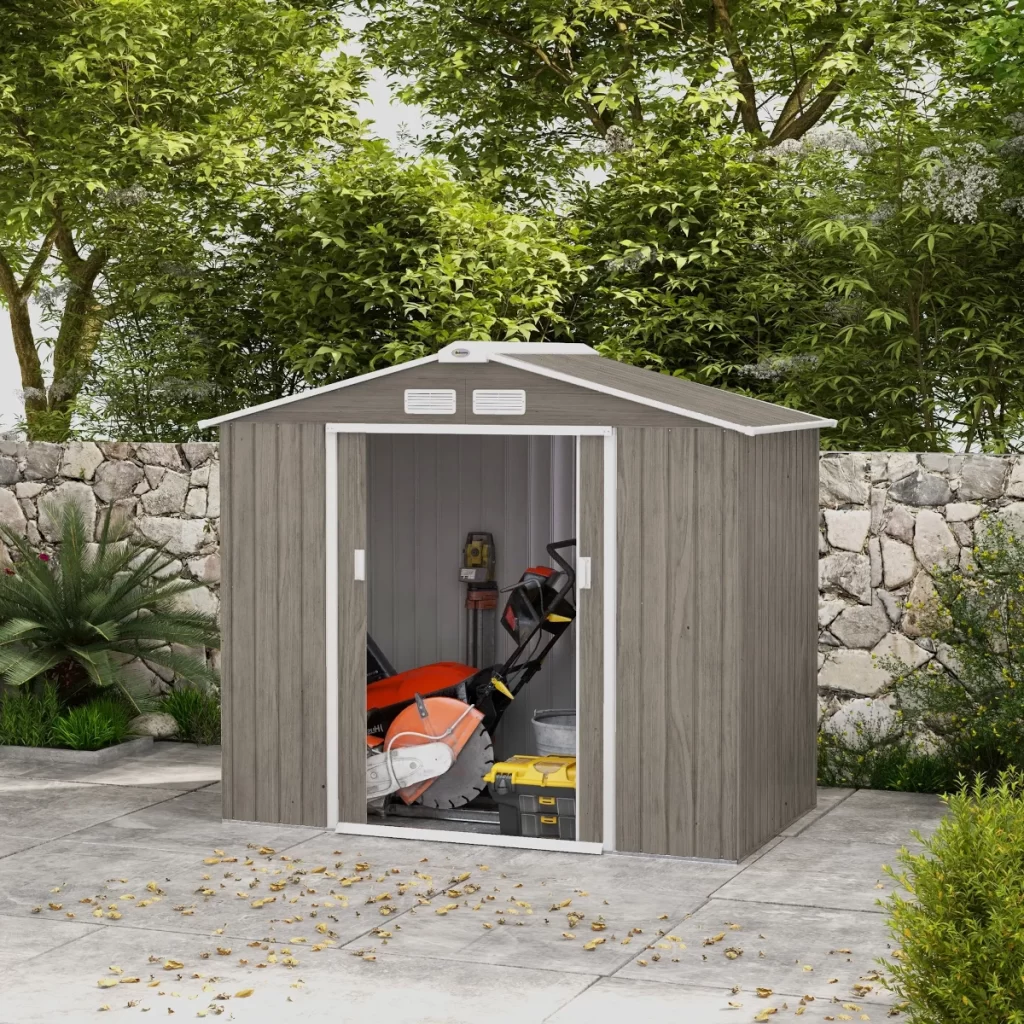 Outsunny 7 x 4ft Metal Garden Storage Shed