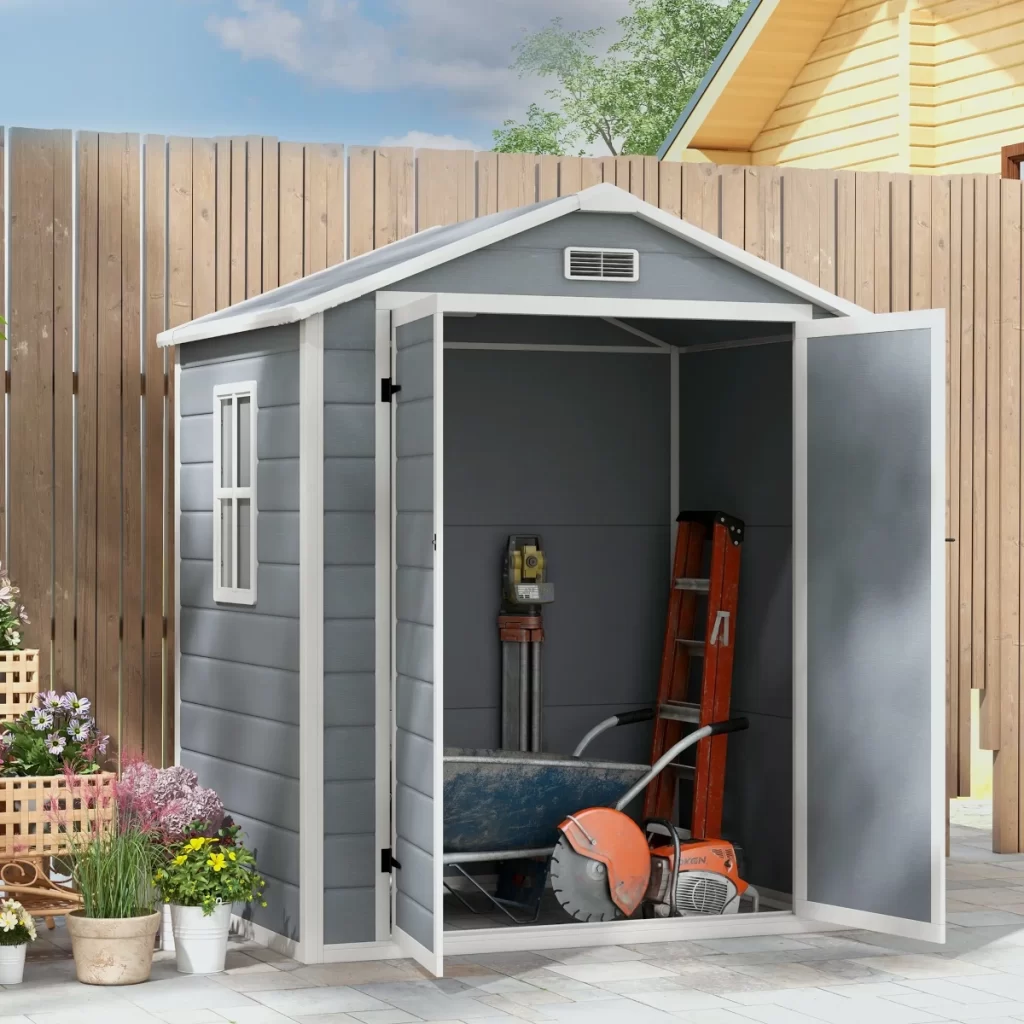 Outsunny 6'x4.5' Garden Storage Shed