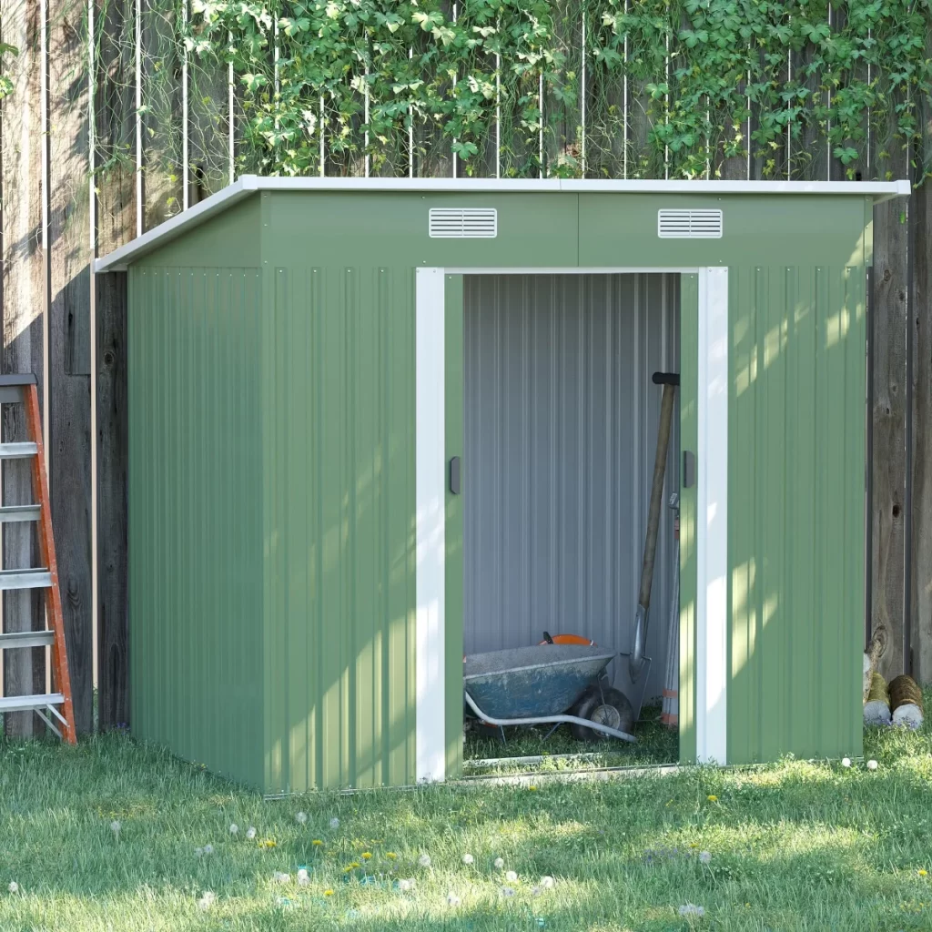 Outsunny 7 x 4ft Metal Garden Storage Shed