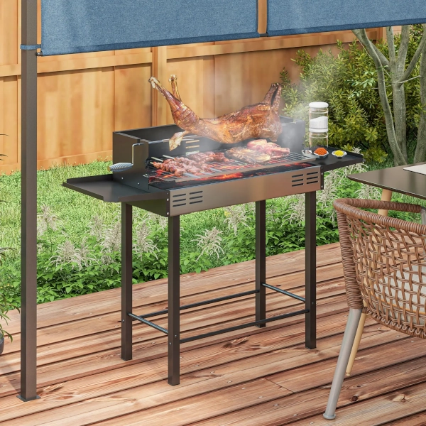Outsunny BBQ Rotisserie Grill