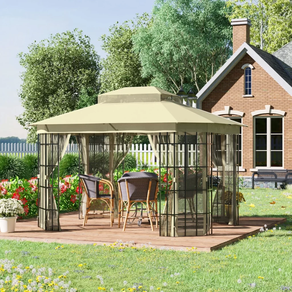 Outsunny 3.7 x 3m Patio Gazebo
