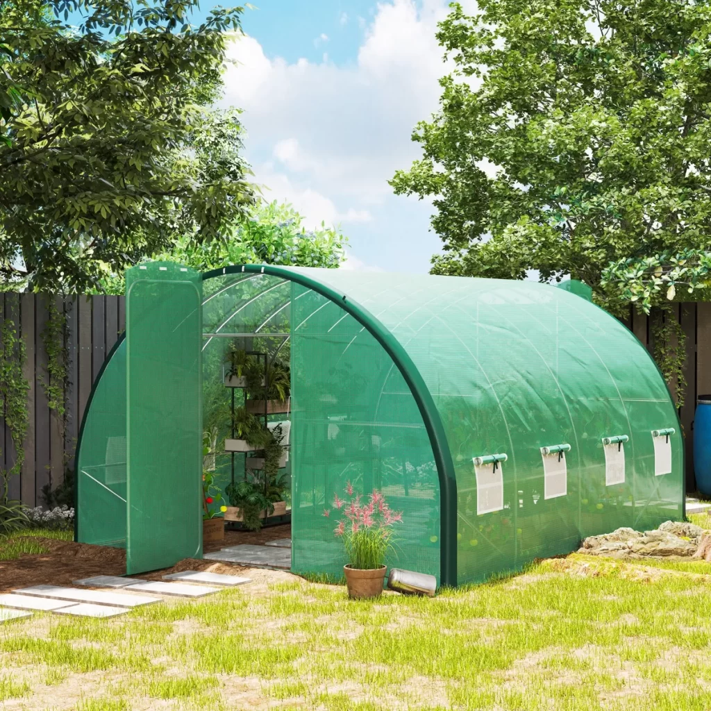 Outsunny 4 x 3 Polytunnel Greenhouse