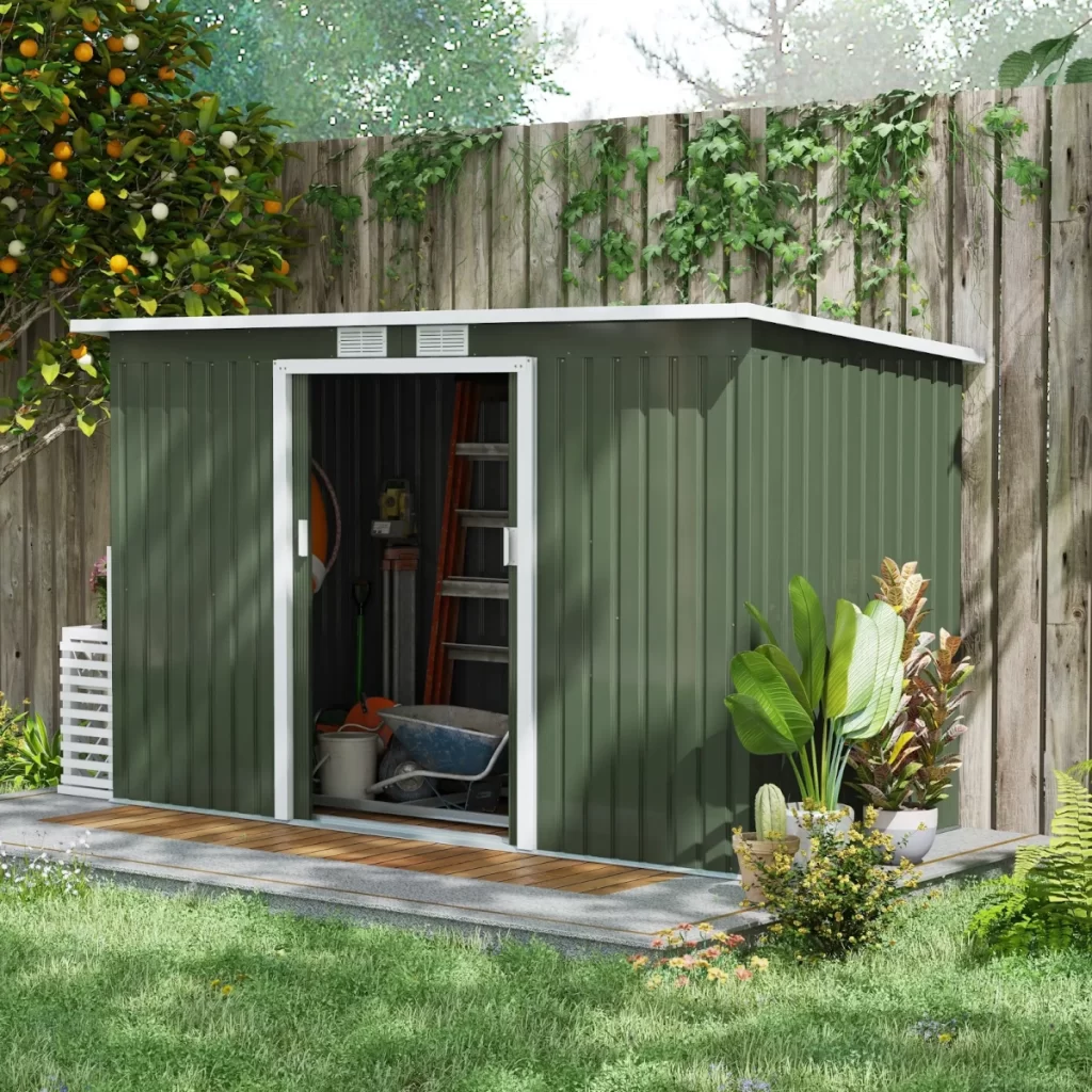Outsunny Metal Garden Shed