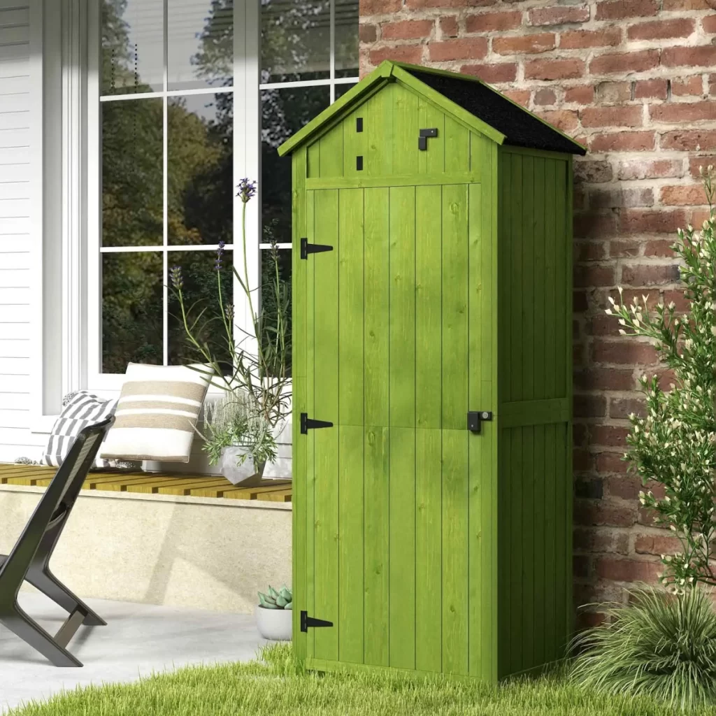 Outsunny Wooden Garden Shed