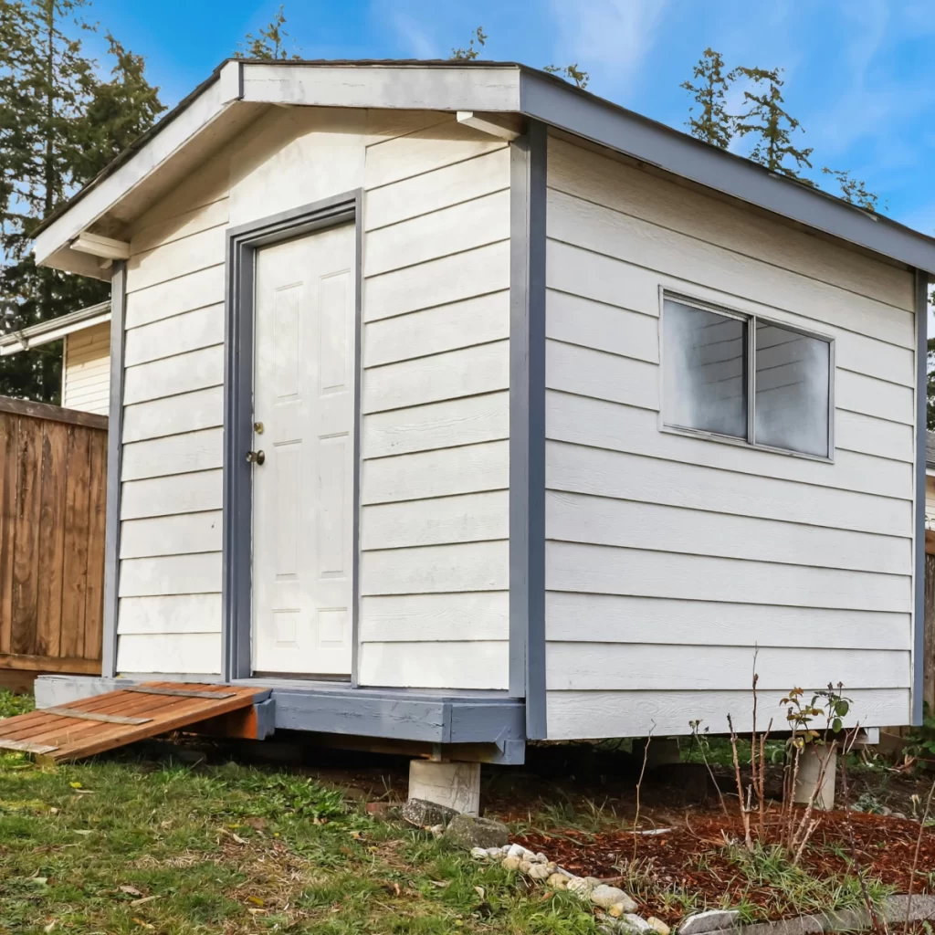 Shed on Wooden Skids