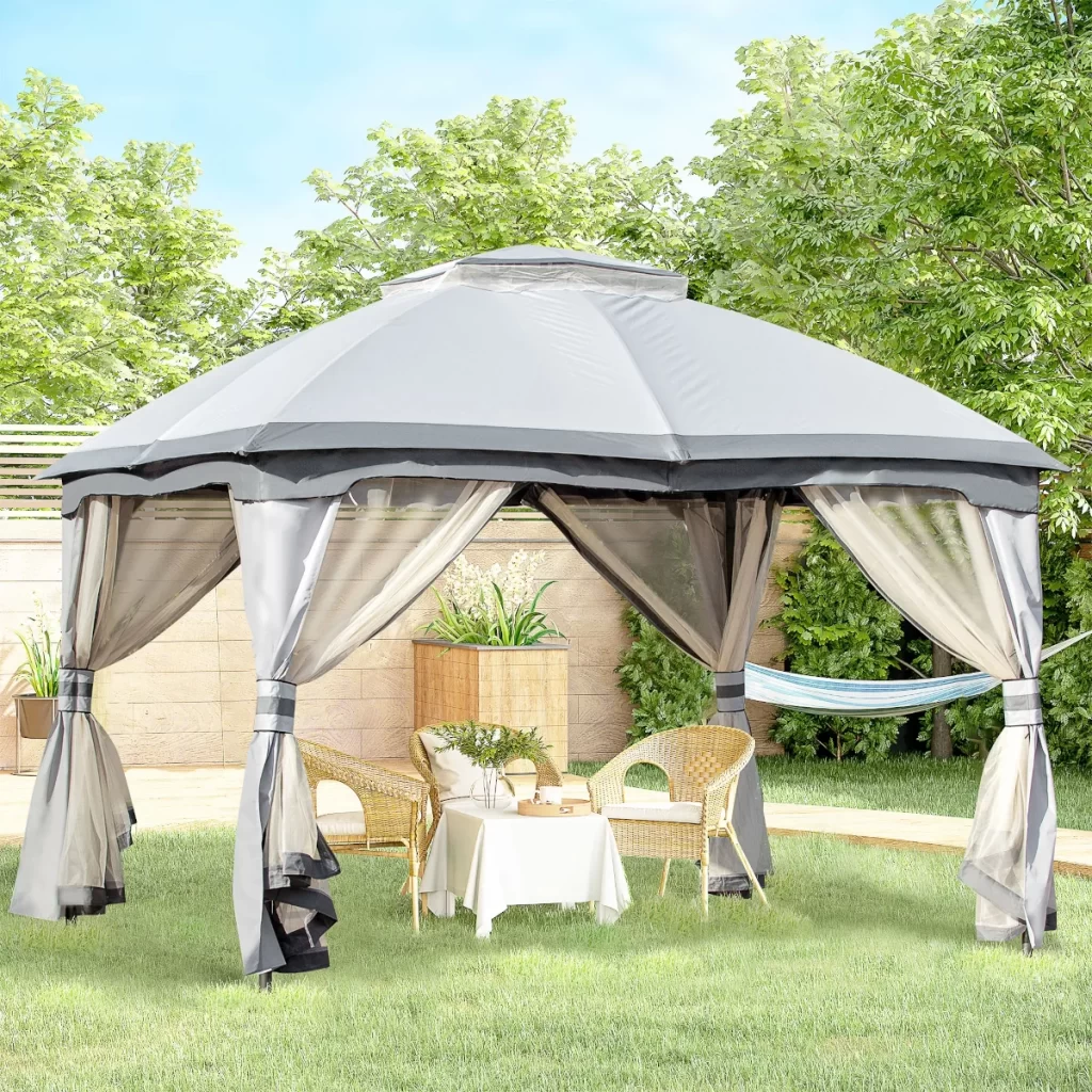 Outsunny 3.7 x 3m Canopy Tent