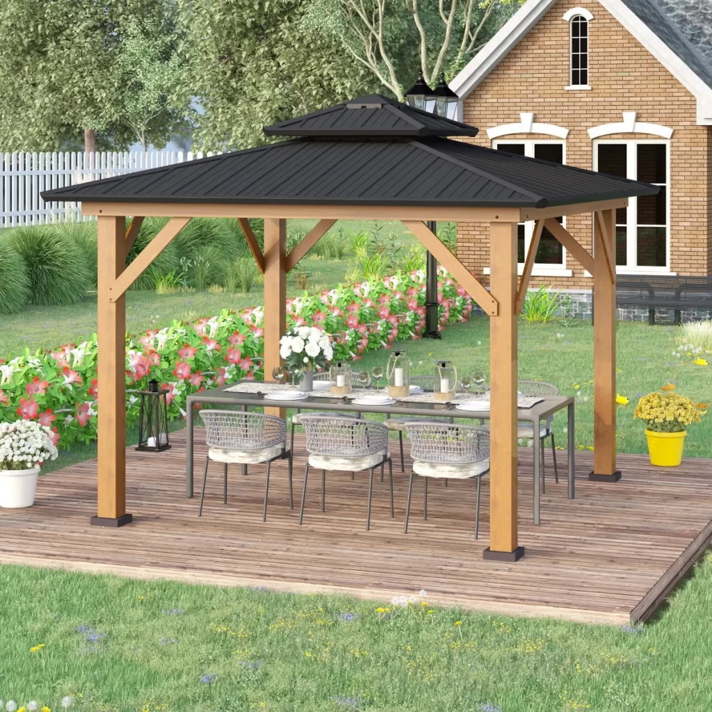 Outsunny 3.5 x 3.5m Outdoor Hardtop Gazebo Canopy
