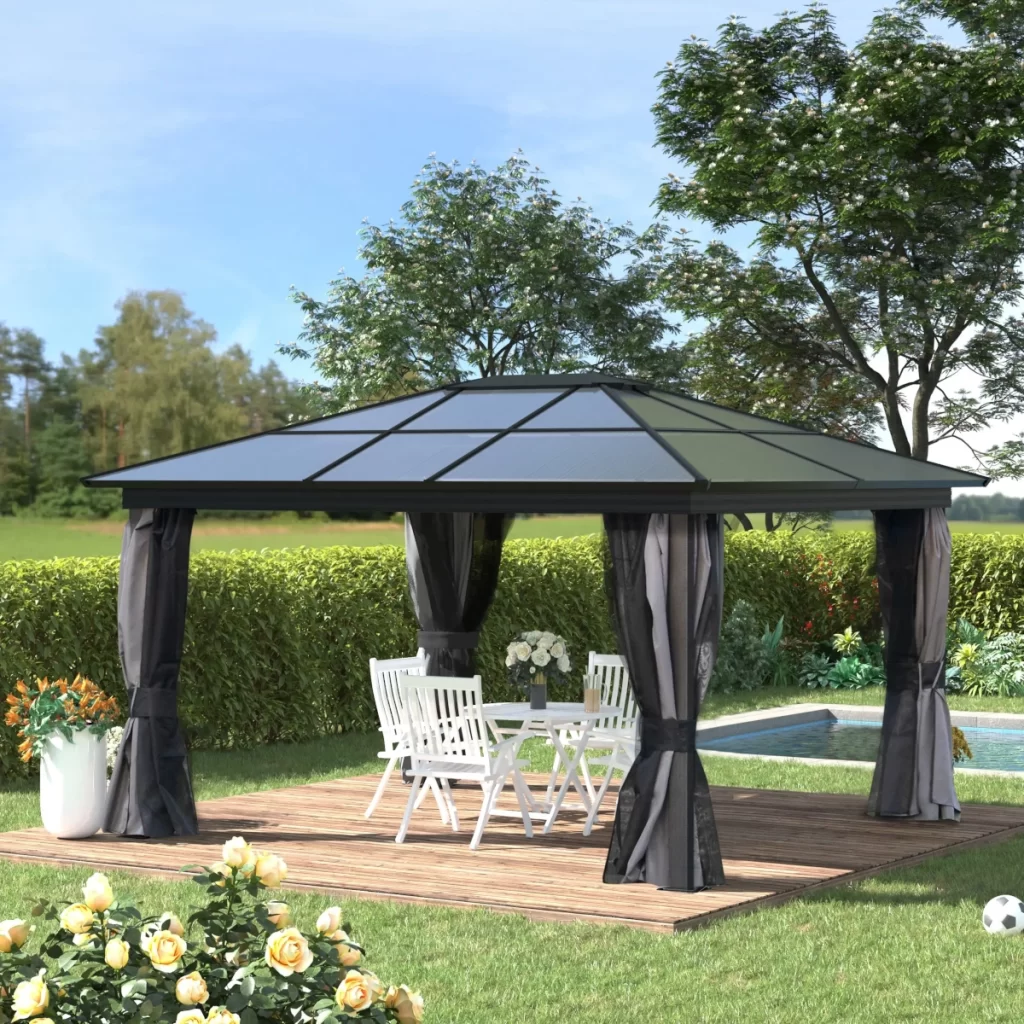 Outsunny 3.6 x 4m Hardtop Gazebo