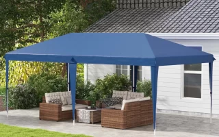 Outsunny 6 x 3(m) Garden Large Gazebo Canopy