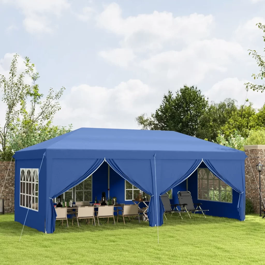 Outsunny Garden Pop Up Gazebo with Carry Bag