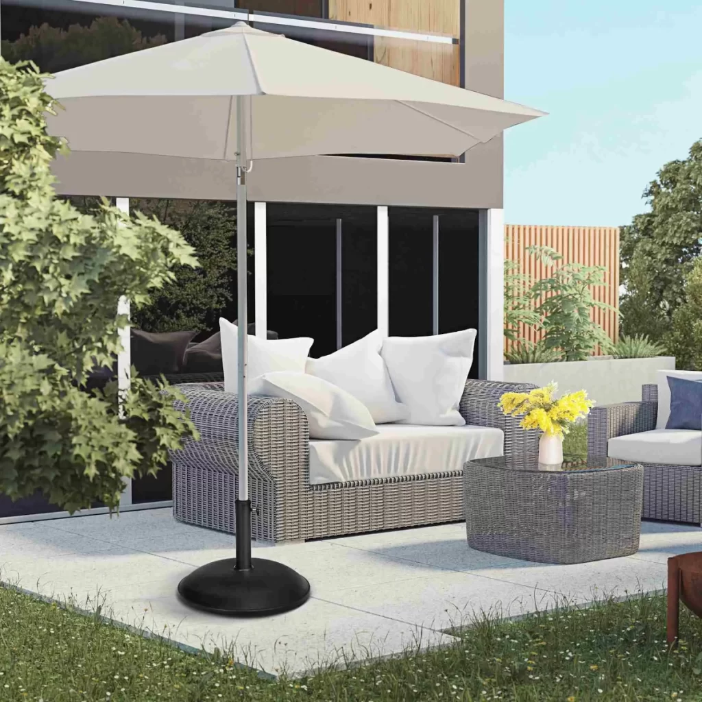 Outsunny Round Patio Umbrella Stand	