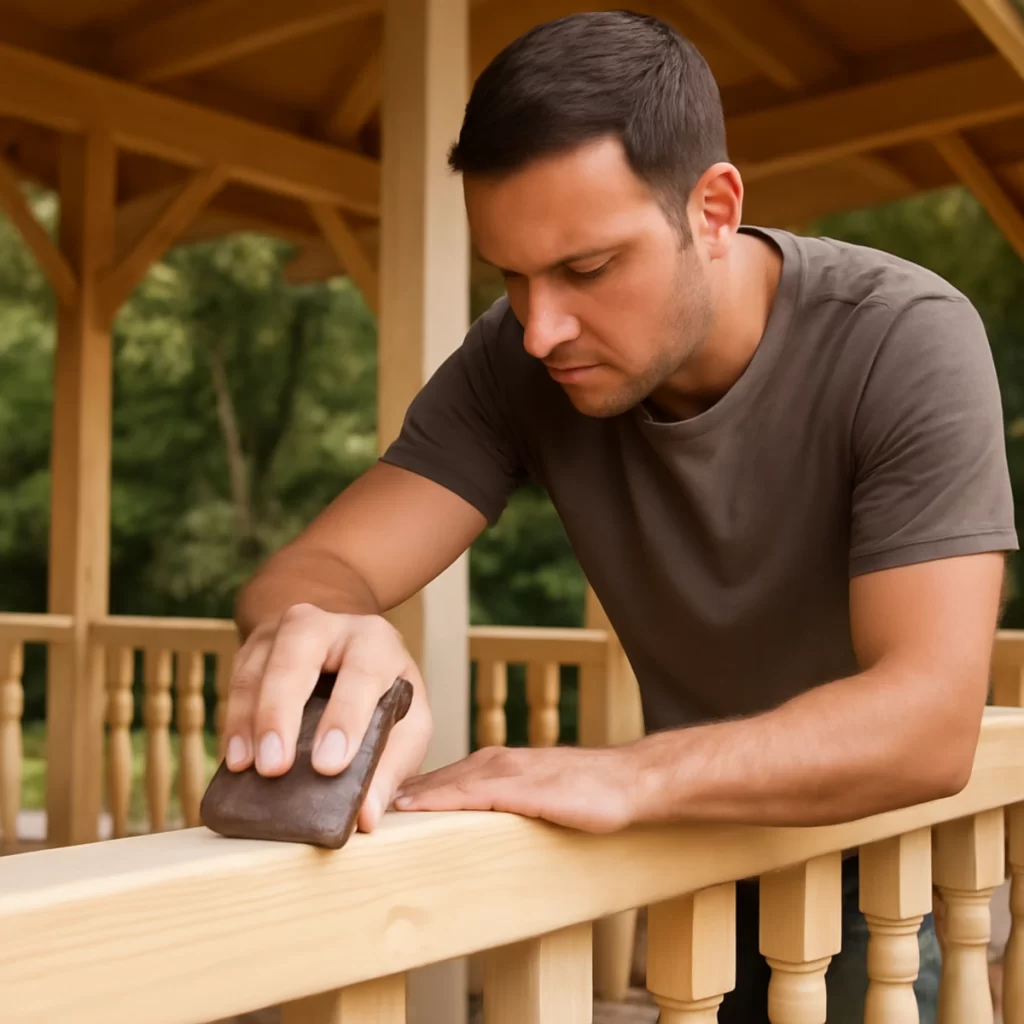 Sanding and Painting for a Polished Finish