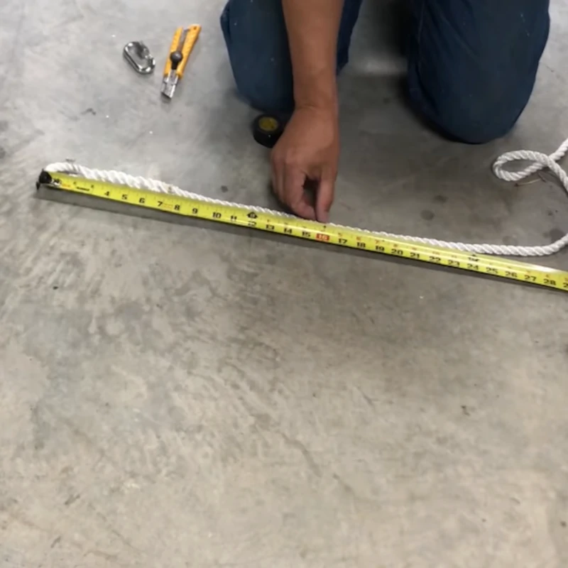 Measuring Out Rope How to Hang a Hammock Chair Indoors: A Step-by-Step Guide - Aosom