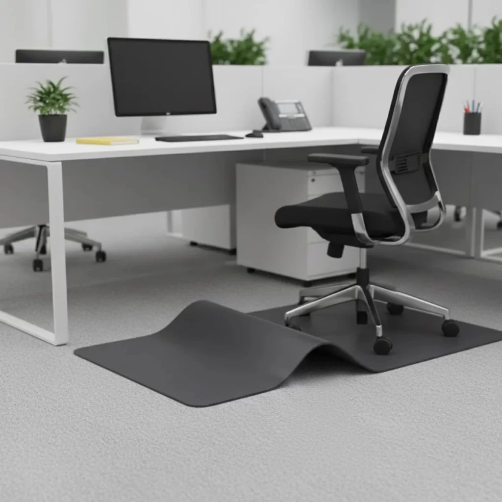 Nuanchu Office Chair Mat For Hardwood & Tile Floor, 48'' X 36'' Heavy