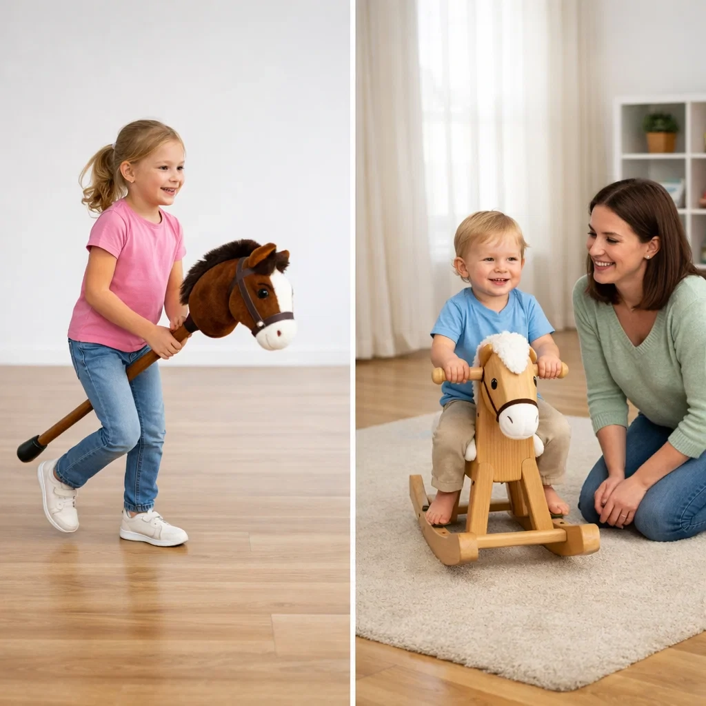 Hobby Horse vs Rocking Horse: Which Is Right for Your Child? - Aosom