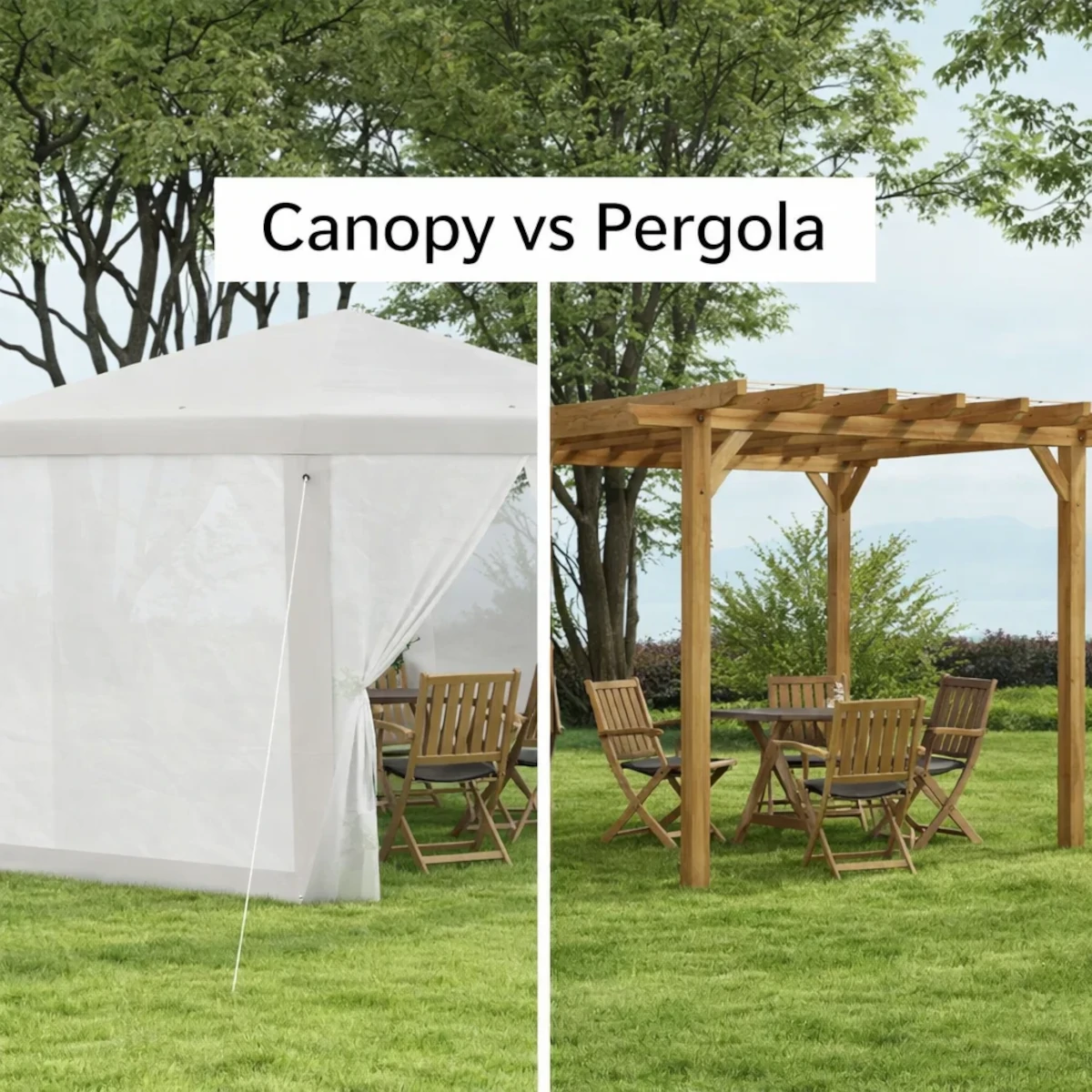 Canopy vs Pergola: Which Outdoor Structure Is Better? - Aosom